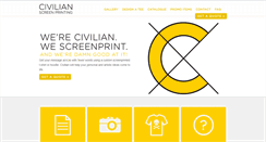 Desktop Screenshot of civilianprinting.com